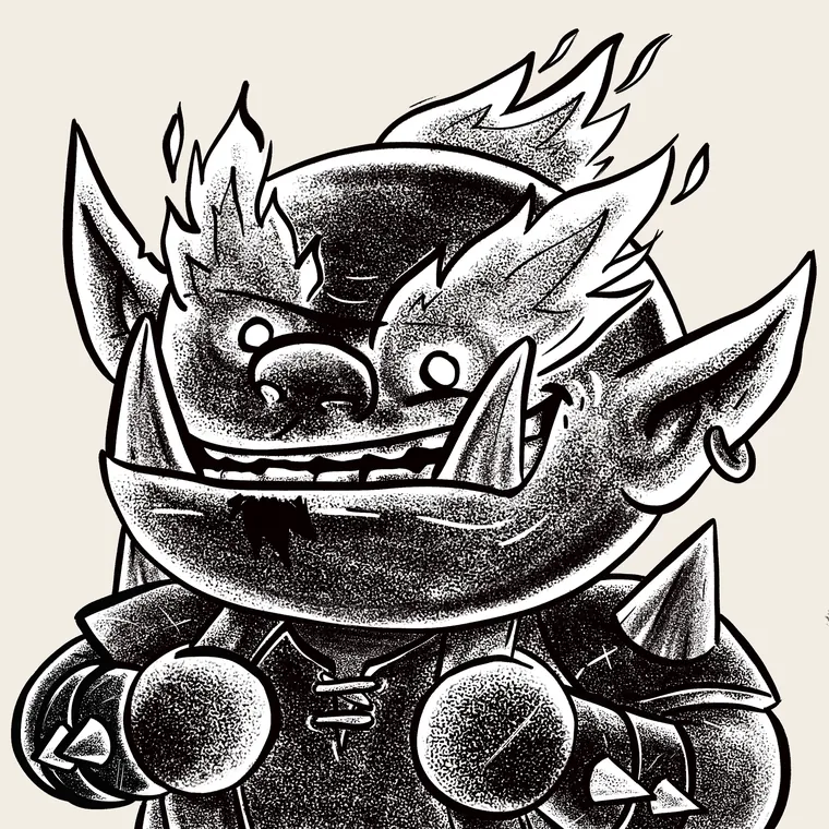 Fire Ogre says nothing