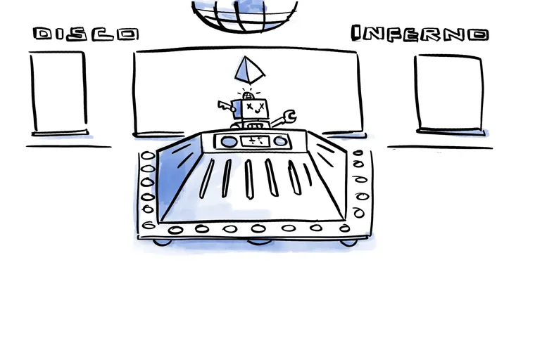 Tiny bot, big disco