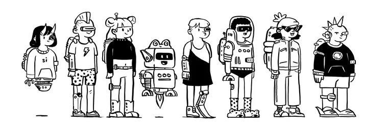 The whole crew