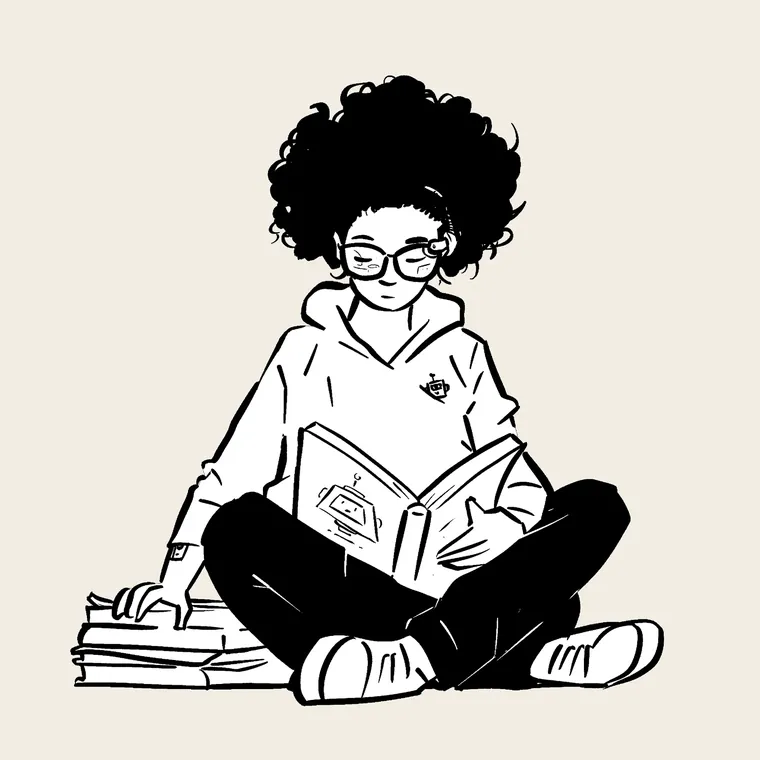 Stack of books, zero shame