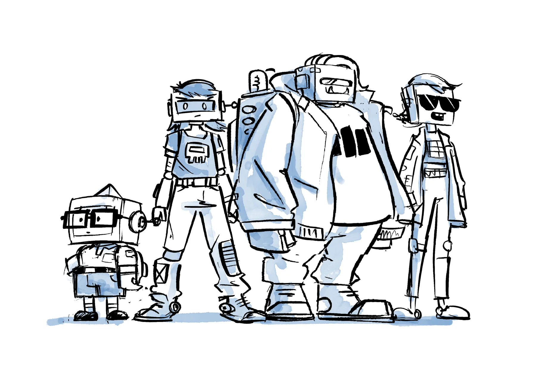 The whole crew
