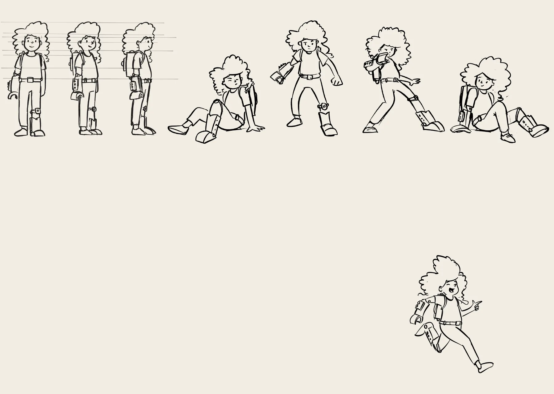 Poses, once she clicked